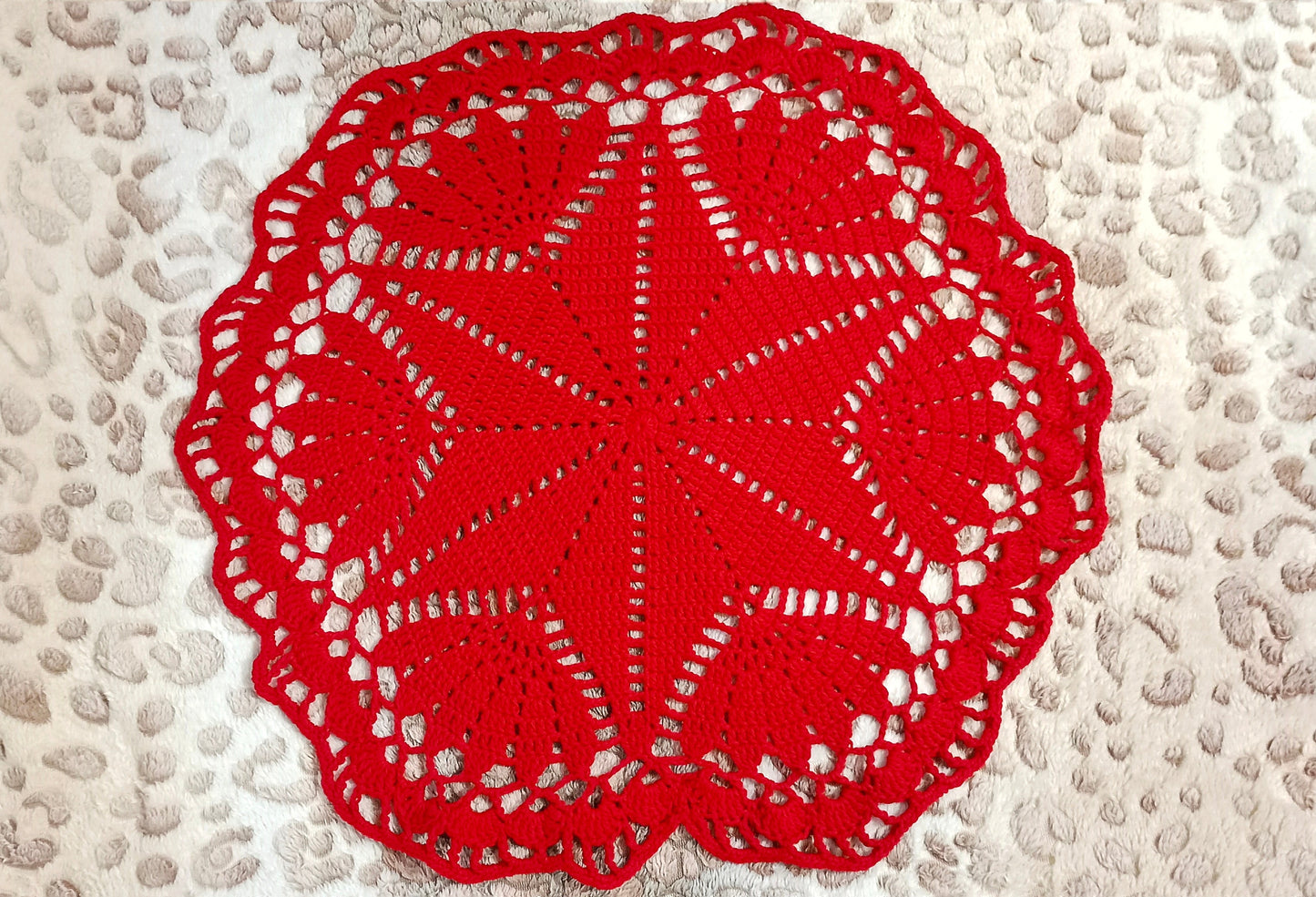 christmas crochet doily