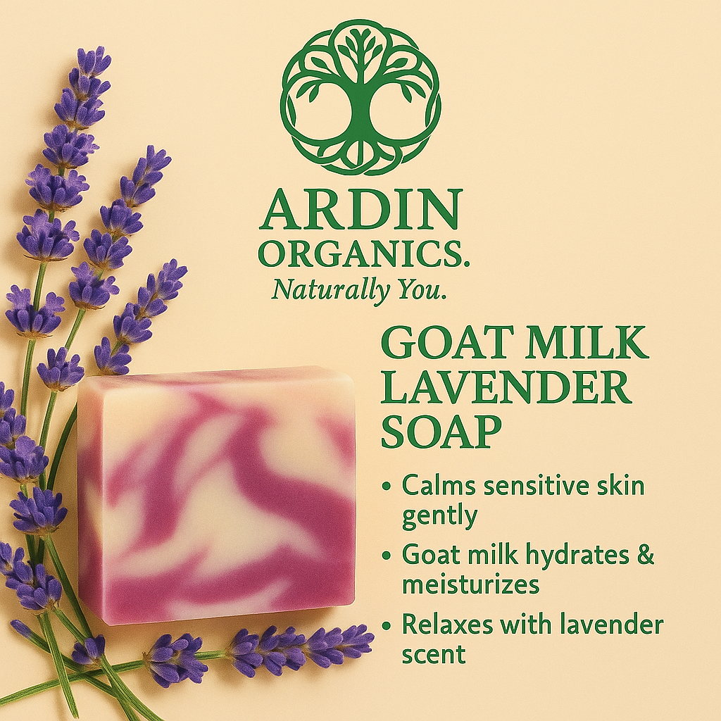 Ardin Organics Goat Milk Lavender Cold Processed Soap