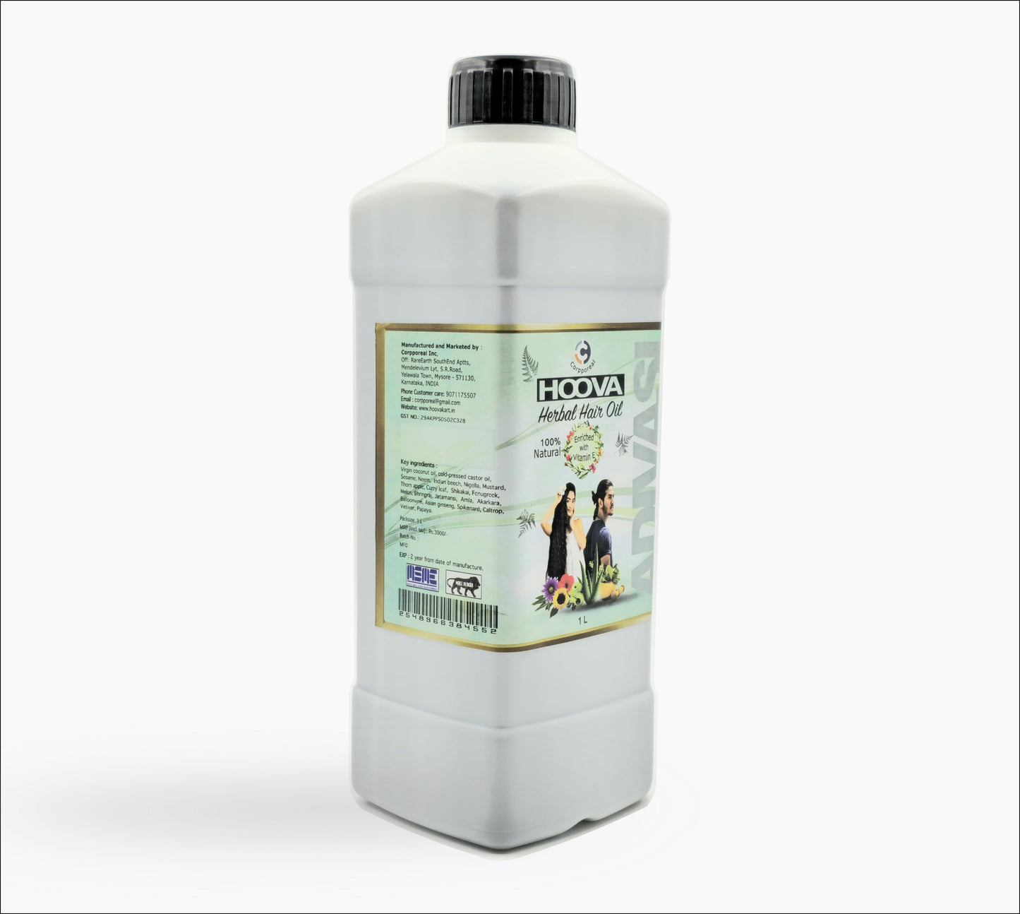 HOOVA Adivasi Herbal Hair Oil (1 L)