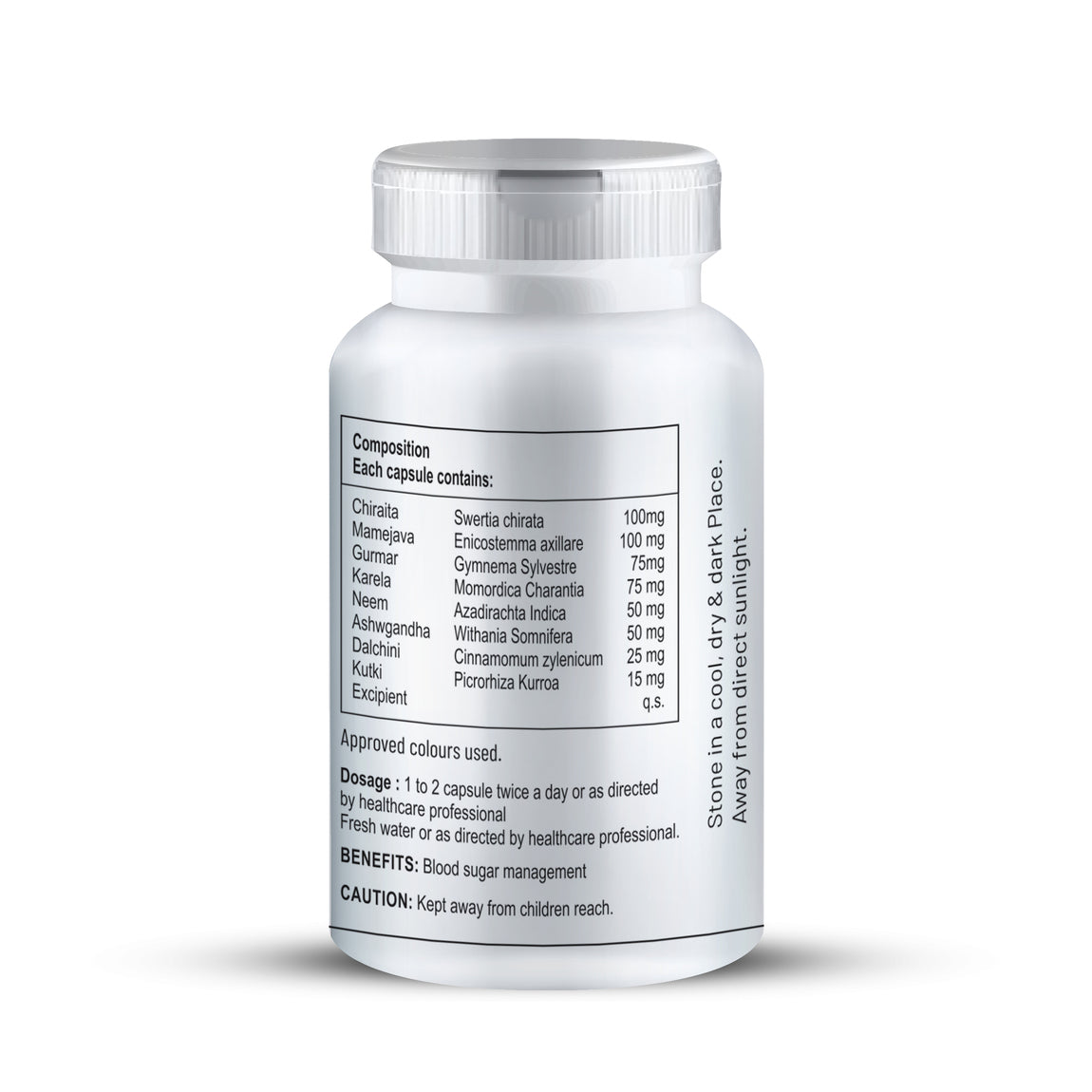Zenius Diabetic Capsule for Sugar and Diabetes Control Medicine - 60 Capsules