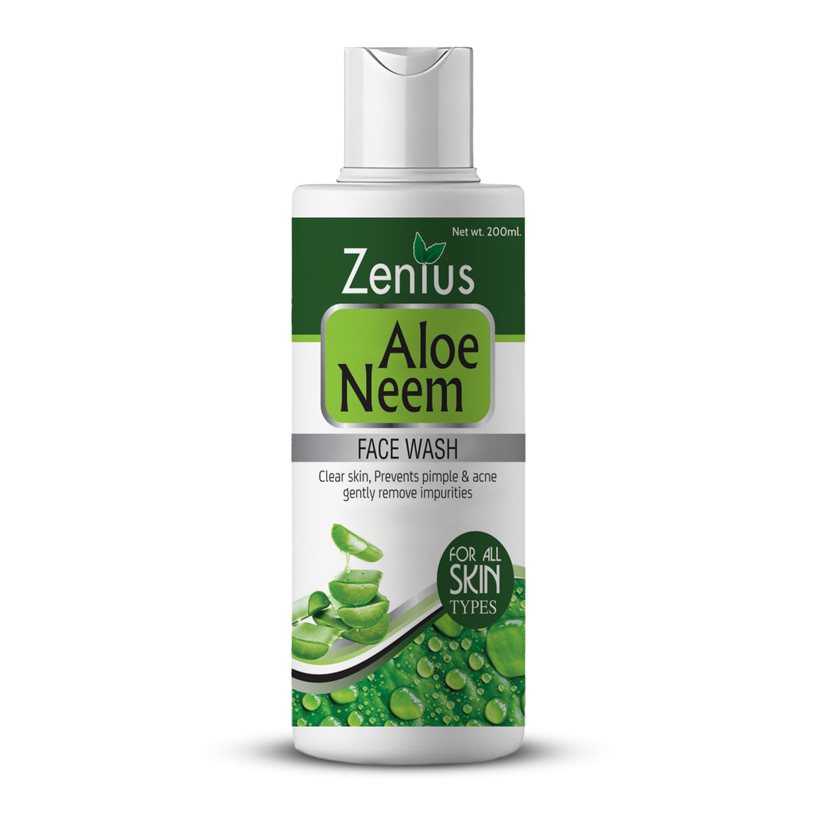 Zenius Aloe Neem Facewash for oily & dry skin, face wash for acne  (200ml)