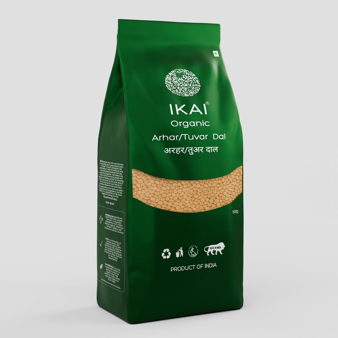Organic Arhar / Tuvar Dal | Pigeon Pea | Gluten Free Indian Food | 500g