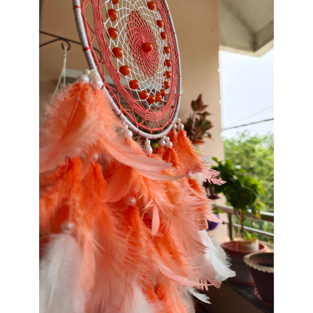 Peachy Vibes Dreamcatcher