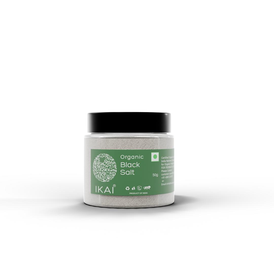 Natural Black Salt | Kala Namak | Mineral Rich | Flavour Enhancer | 50g