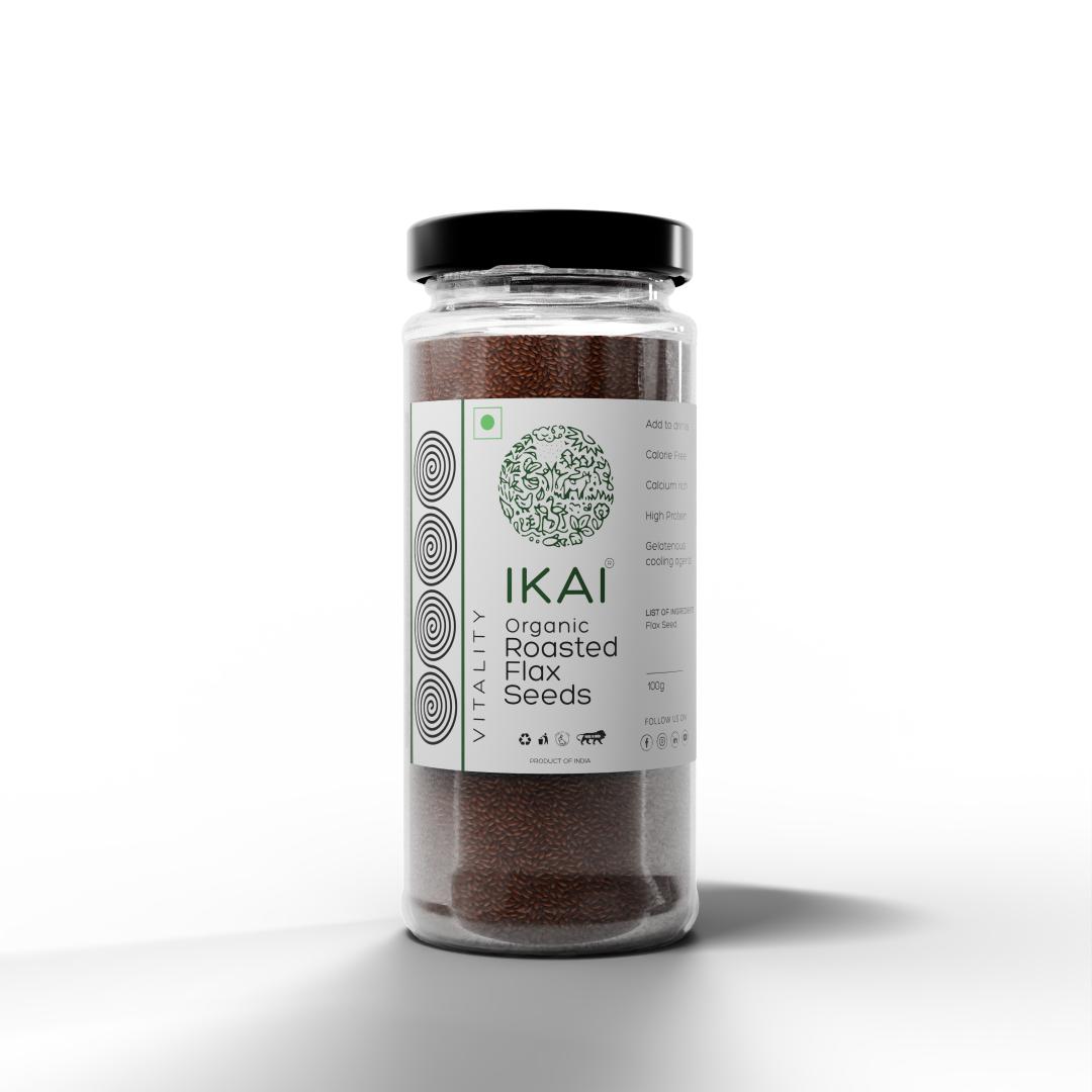 Organic Flax Seeds | Alsi Seed | Roasted Healthy Seeds | Good Fats | 100g