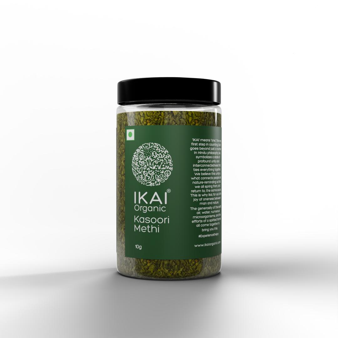 Organic Kasuri Methi | Sundried Organic Fenugreek Leaves | Unique Flavour |10g
