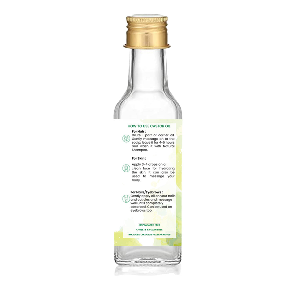 Natsbyte 100% Pure & Natural Castor Oil (100ml)