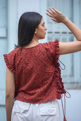 Red Every String Attached Jack-Top