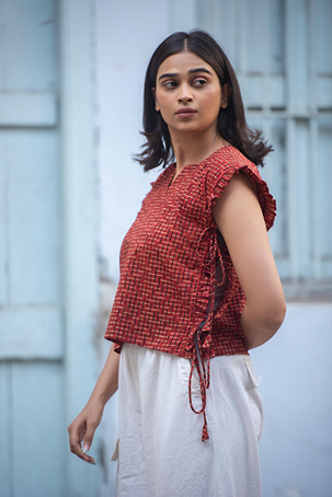 Red Every String Attached Jack-Top