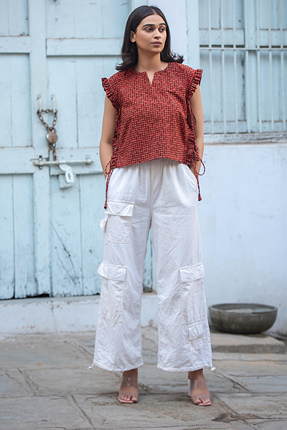 Red Every String Attached Jack-Top