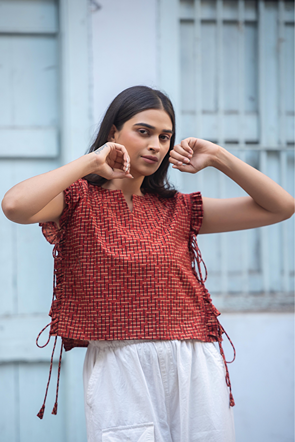 Red Every String Attached Jack-Top