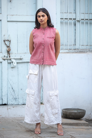 Red Swadeshi Staple Shirt