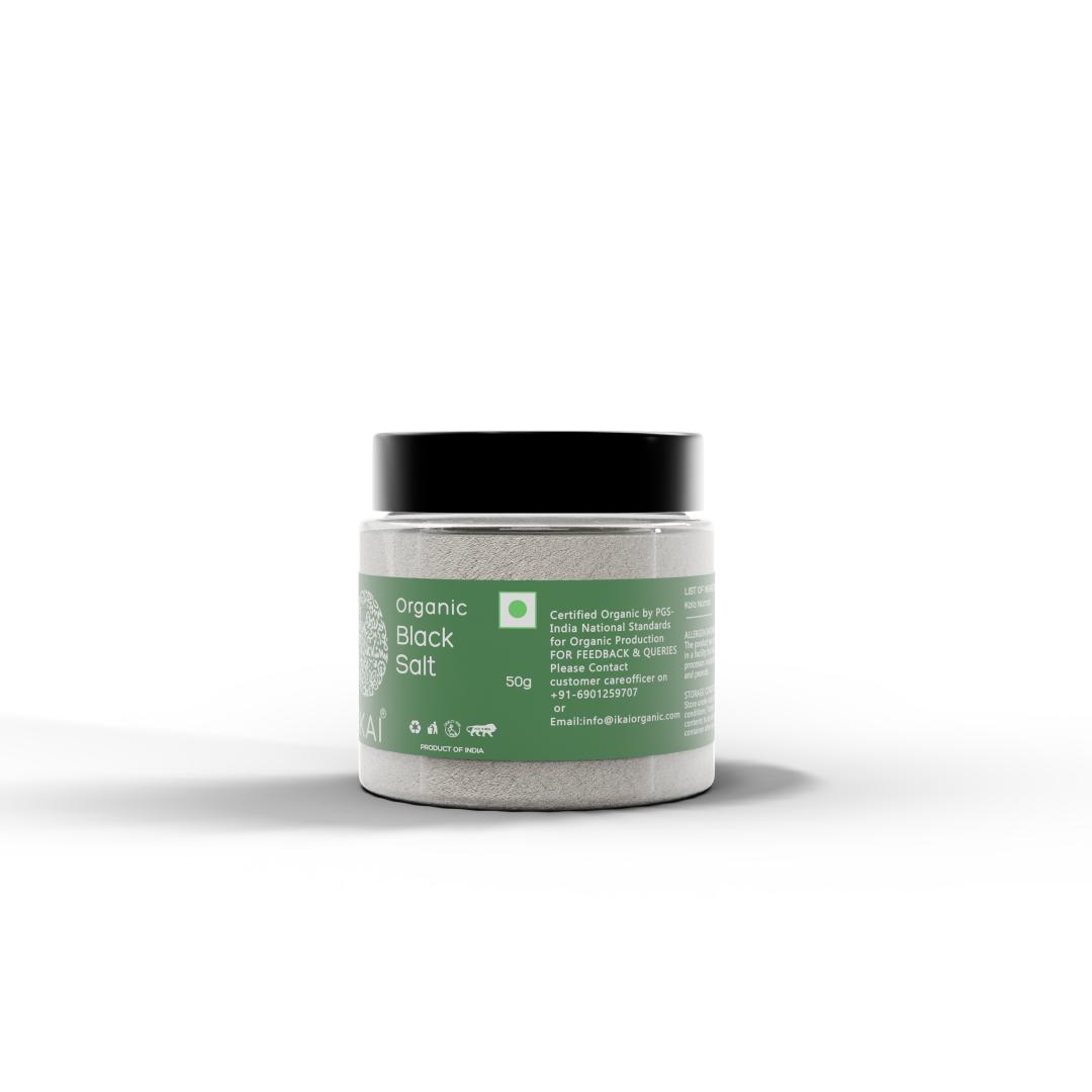Natural Black Salt | Kala Namak | Mineral Rich | Flavour Enhancer | 50g