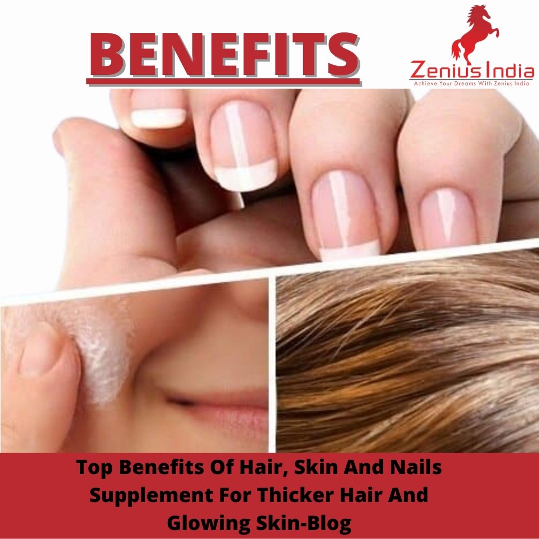 Zenius Beauty Capsule for Hair Growth, Healthy Skin, Nails Whitening - 60 Capsules