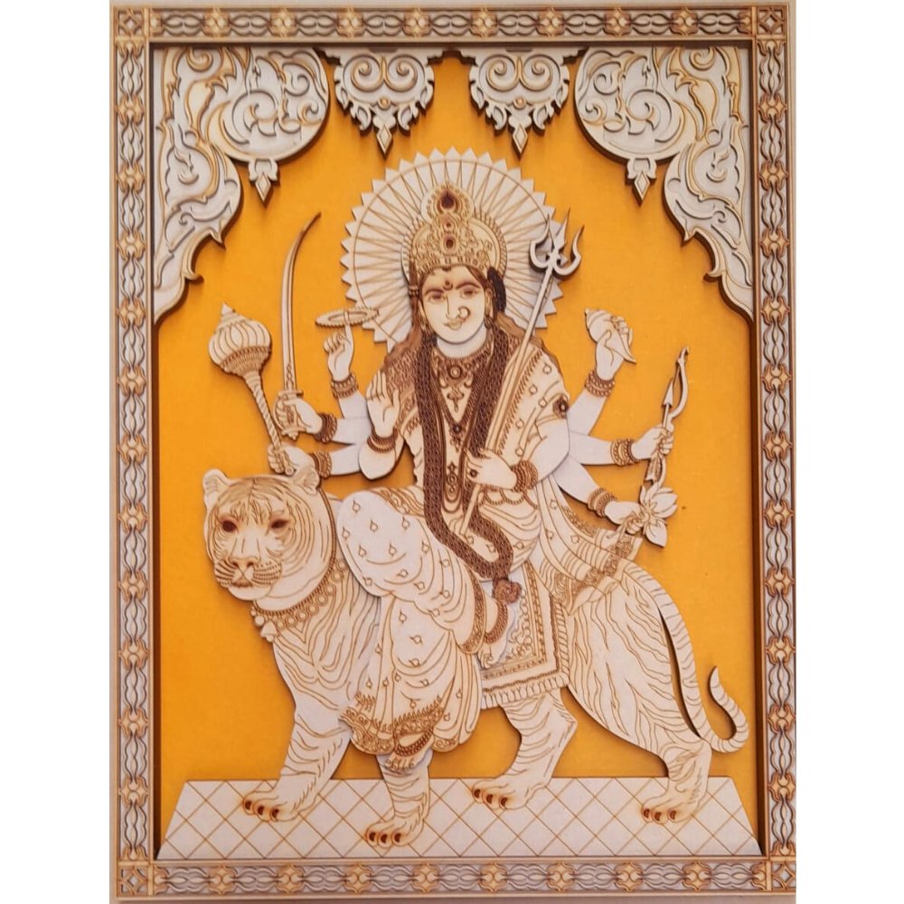 3D Wall Decor - Durga - Kreate- Painting