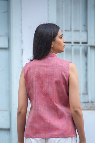 Red Swadeshi Staple Shirt
