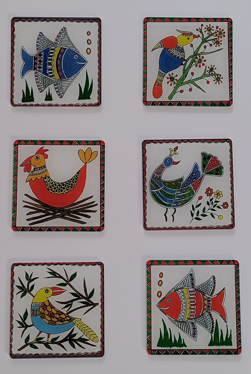 Acrylic Coasters (Set of 6) - Kreate- Coasters