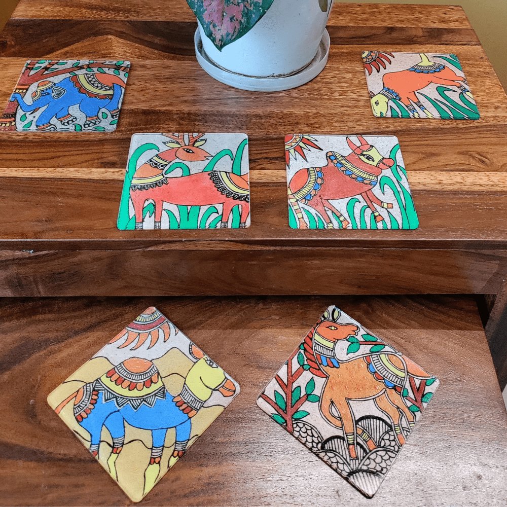 Acrylic Coasters (Set of 6) - Kreate- Coasters