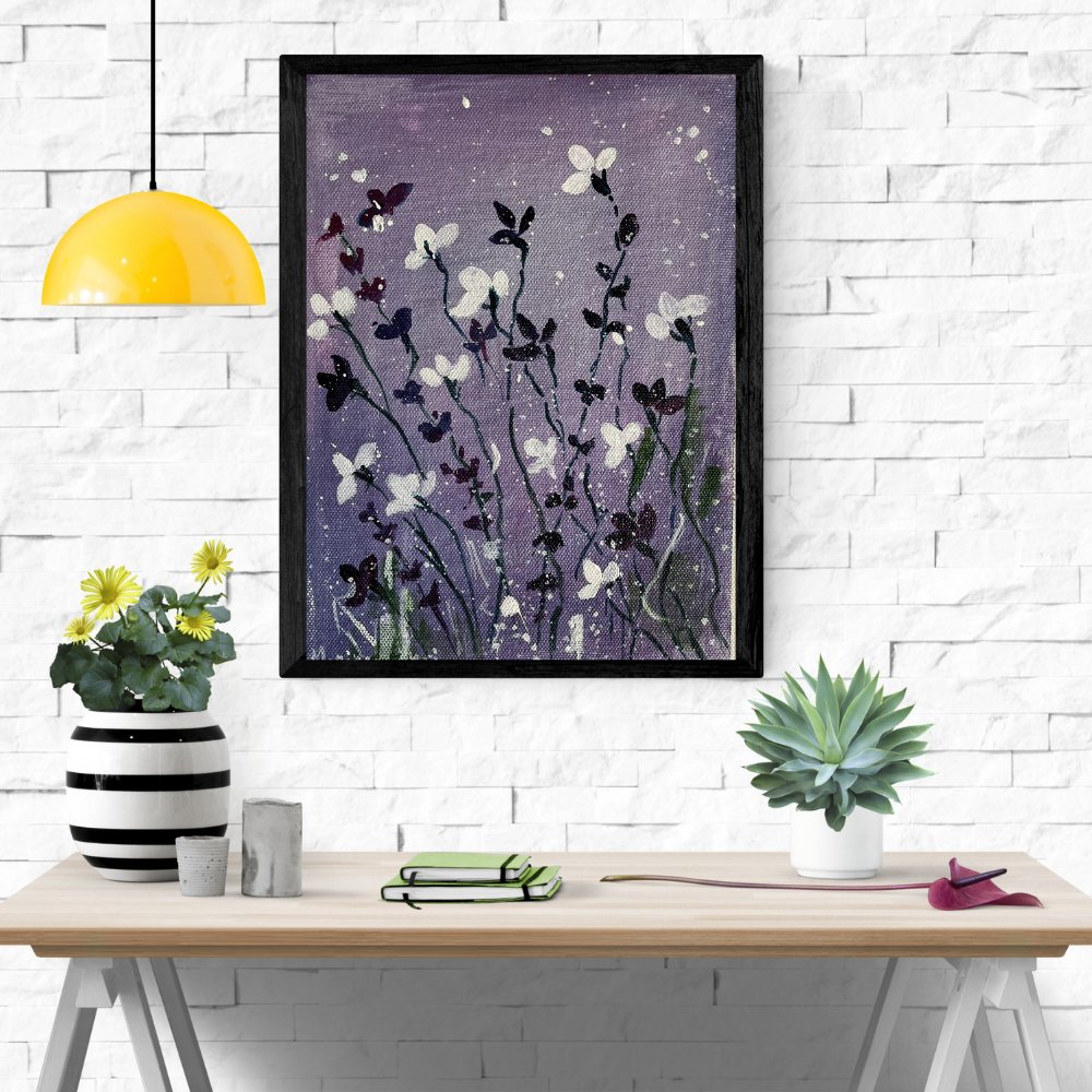 Acrylic Flower Painting - Kreate- Painting