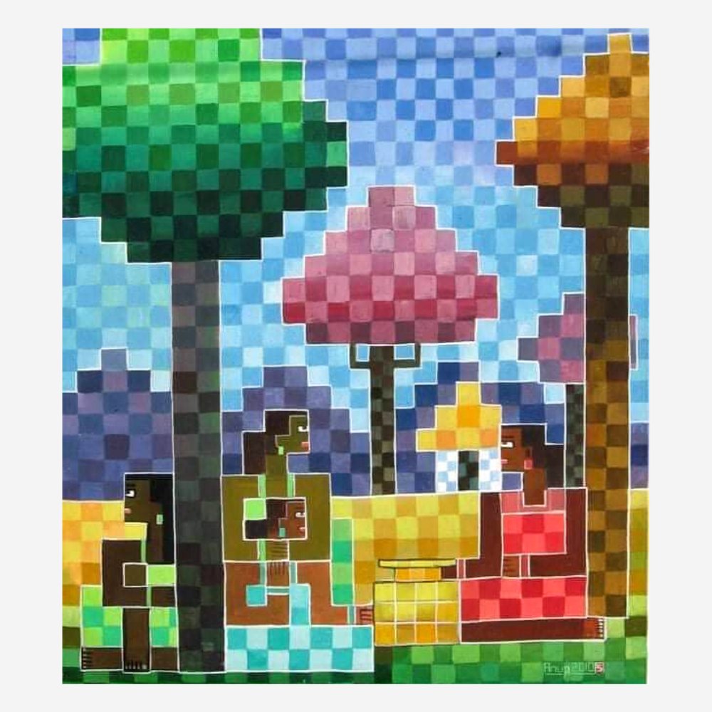 Acrylic Folk Art Painting - Kreate- Paintings