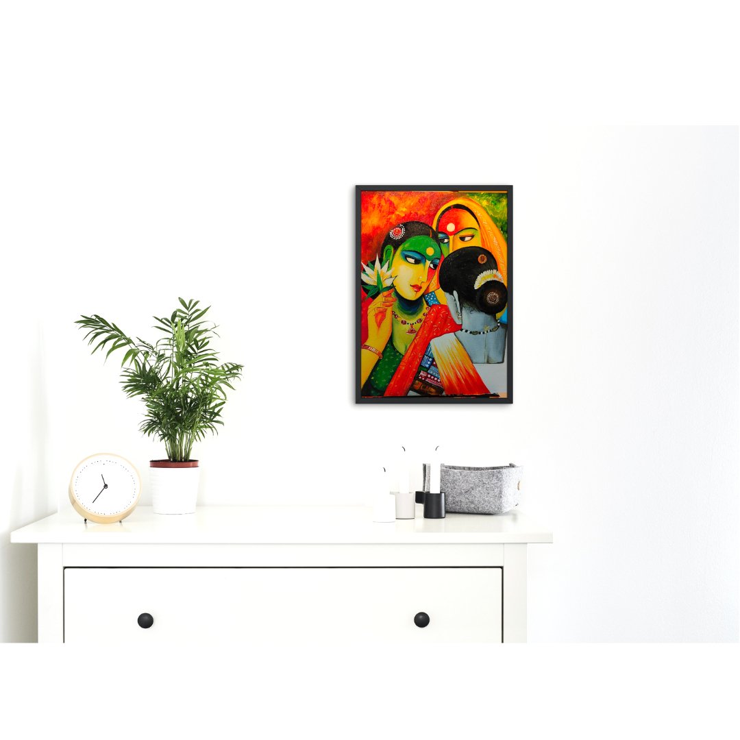 Acrylic Lady Painting - Kreate- Painting