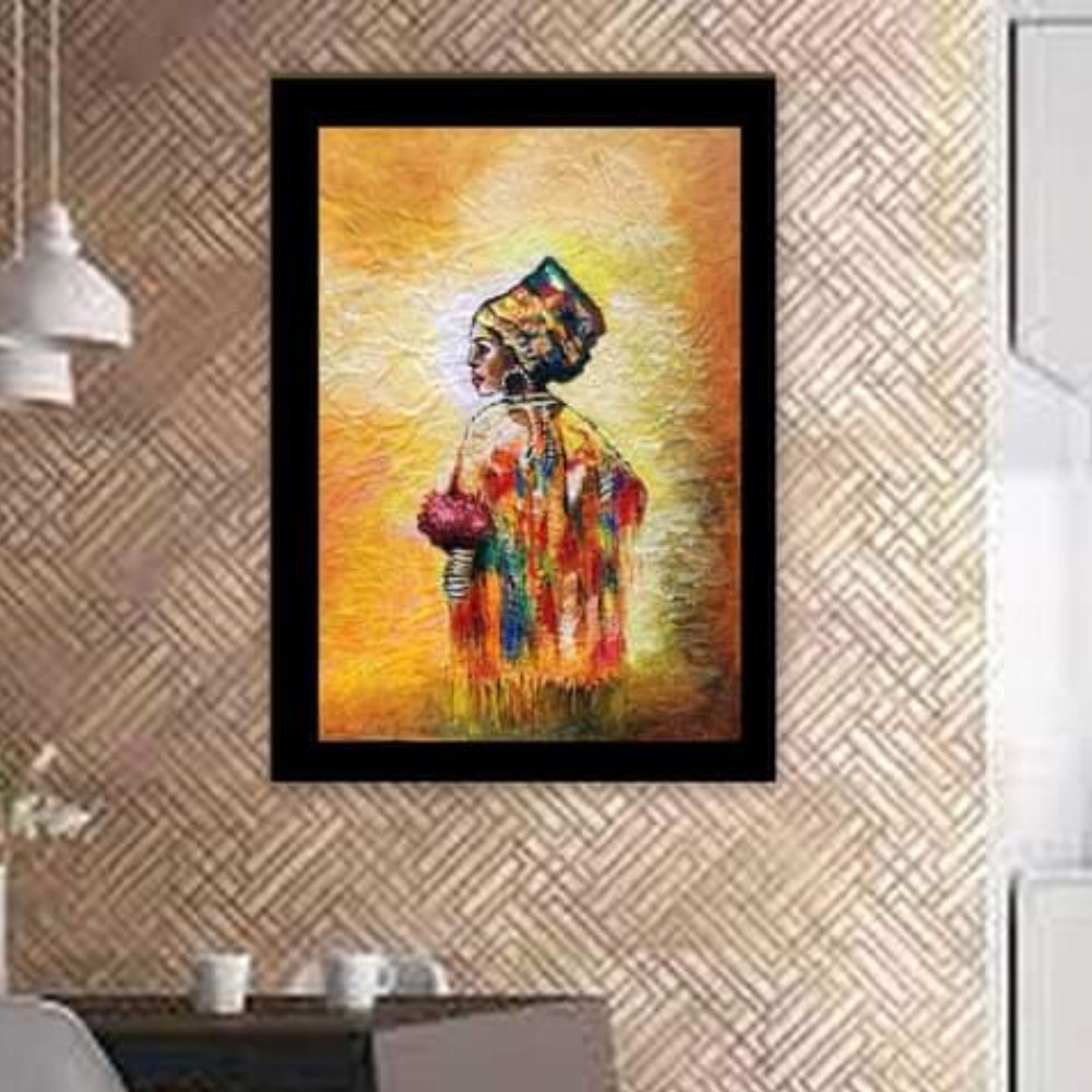 African Tribal Women 3-Piece Acrylic Painting - Kreate- Painting
