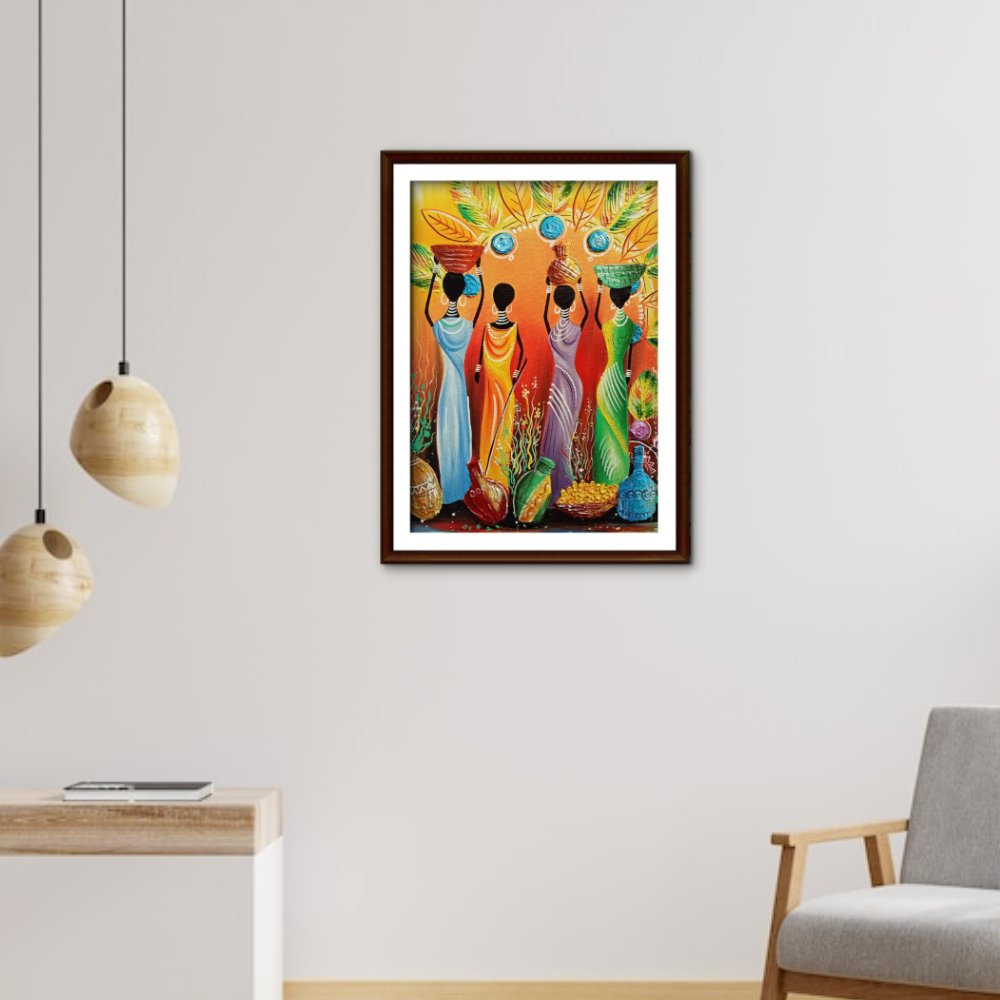 African Tribal Women Painting - Kreate- Painting