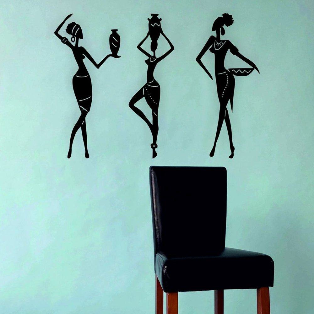 African Women Ethnic Wall Art ( 3 Piece) - Kreate- Wall Decor