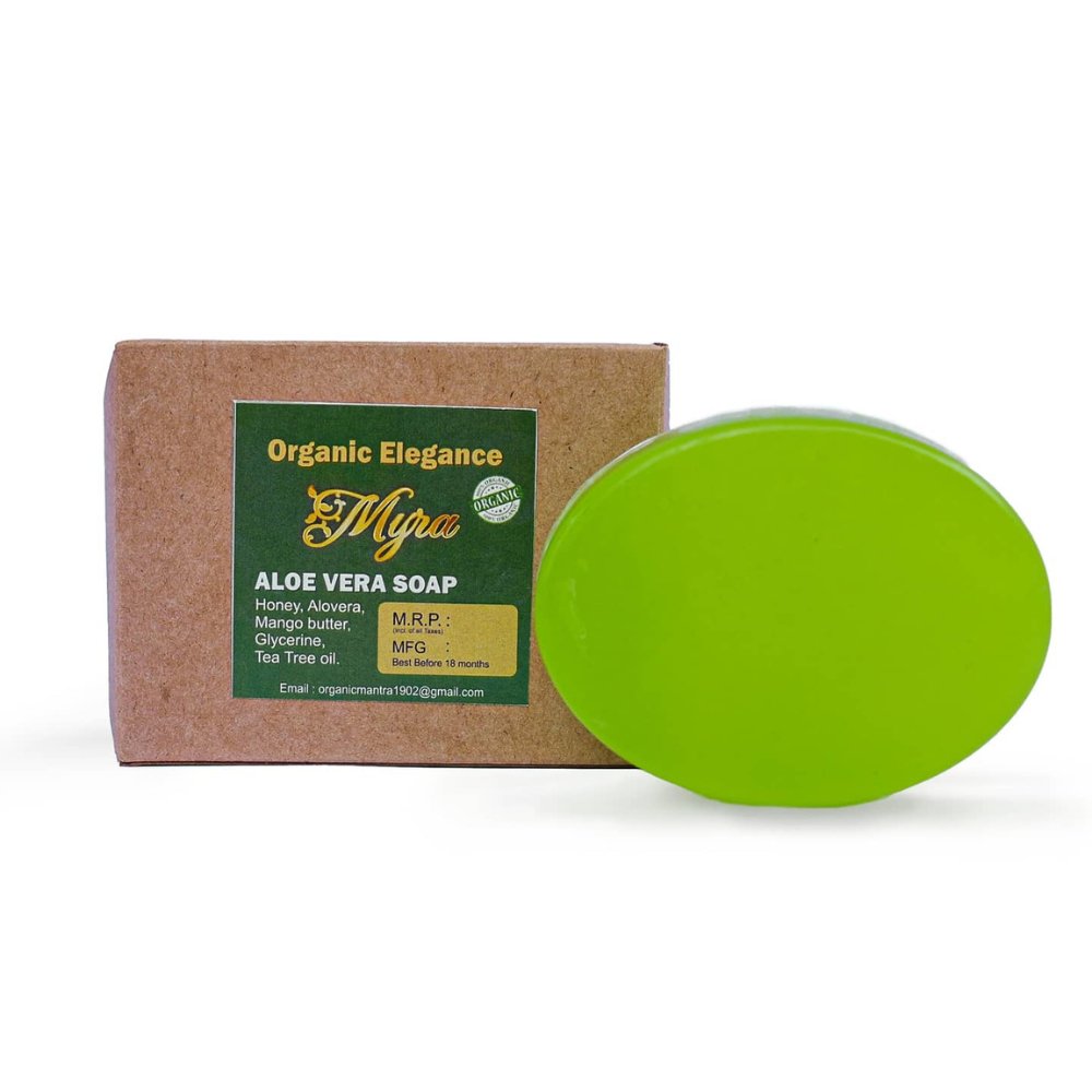 Aloe Vera Soap (100g) - Kreate- Soaps