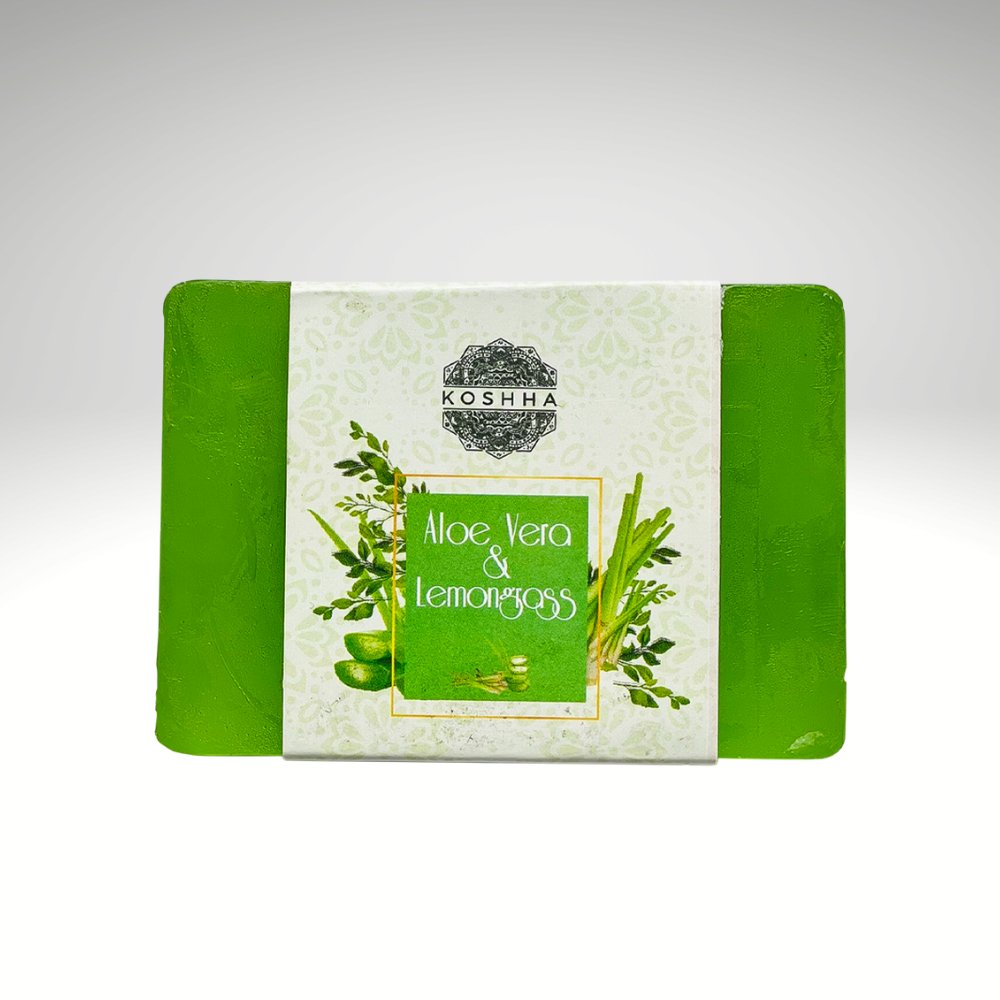 Aloevera & Lemongrass Soap (80g) - Kreate- Soaps