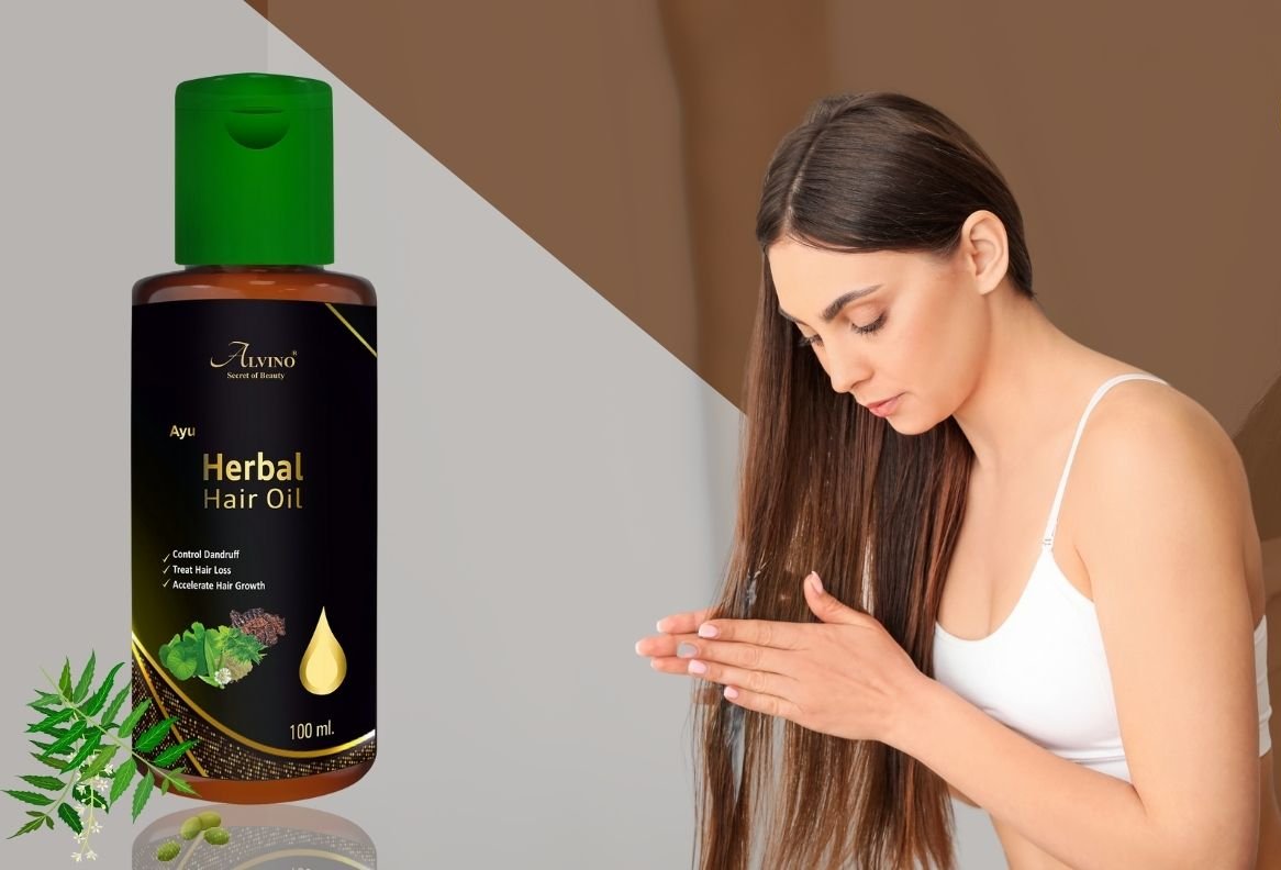 Alvino Beauty Herbal Hair Oil Natural Herbs Extract for Long, Strong and Gorgeous Hair - Kreate- Hair Oil