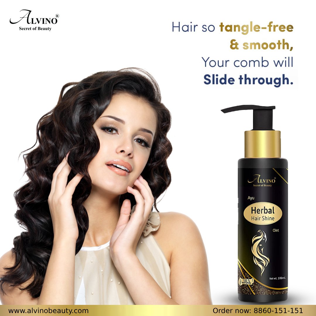 Alvino Beauty Smooth Conditioner 100 ml, With Bhringraj & Aloevera for Straight, Shiny Hair - Nourishes Dry Hair & Controls Frizz, For Men & Women - Kreate- Conditioners