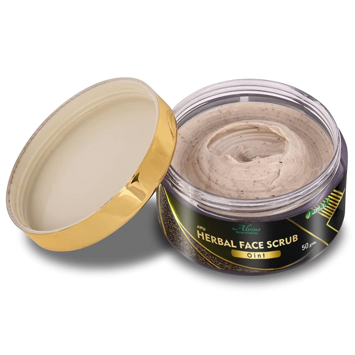 Alvino Herbal Face Scrub | Skin cleaning and skin Revitalizer 50 g - Kreate- Scrubs