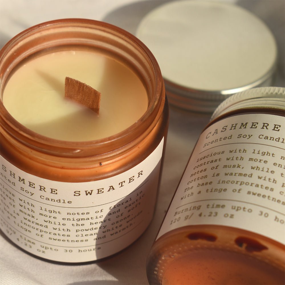 Amber Soy Candles - Kreate- Candles & Holders