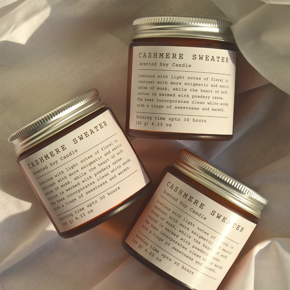 Amber Soy Candles - Kreate- Candles & Holders
