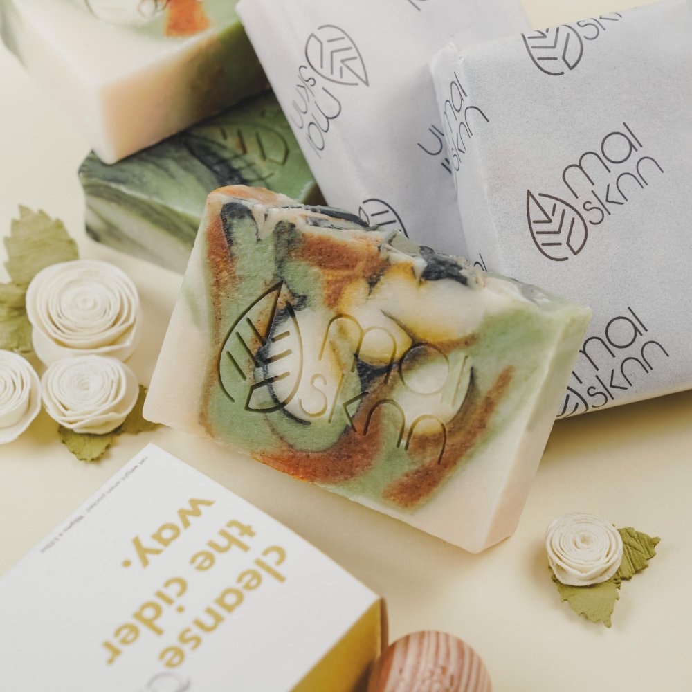 Apple Cider Vinegar Handmade Artisanal Soap (100g) - Kreate- Soaps