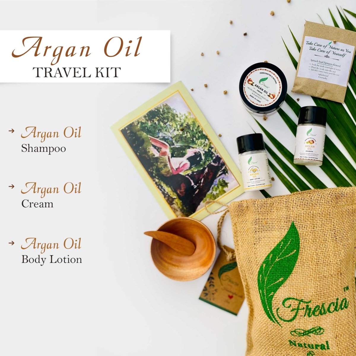 Argan Oil Travel Kit (90ml) - Kreate- Hair Oils