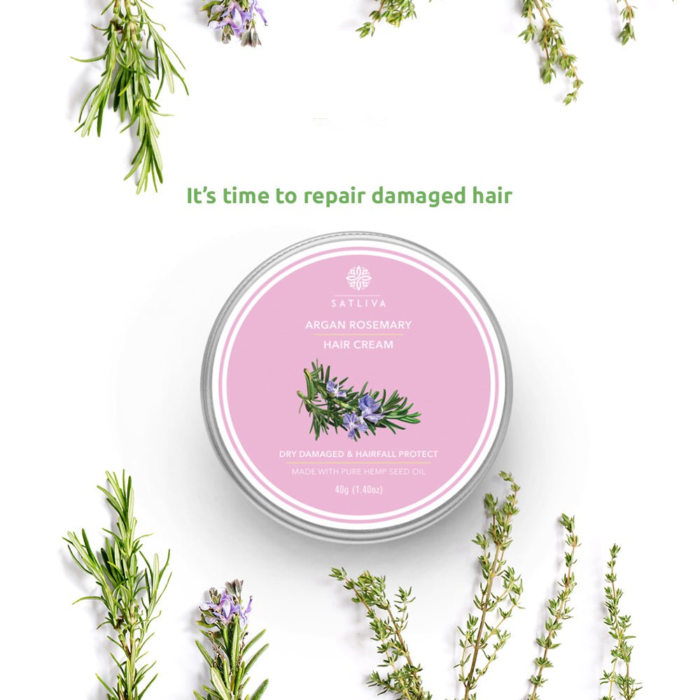 Argan Rosemary Hair Cream (40g) - Kreate- Hair Masks