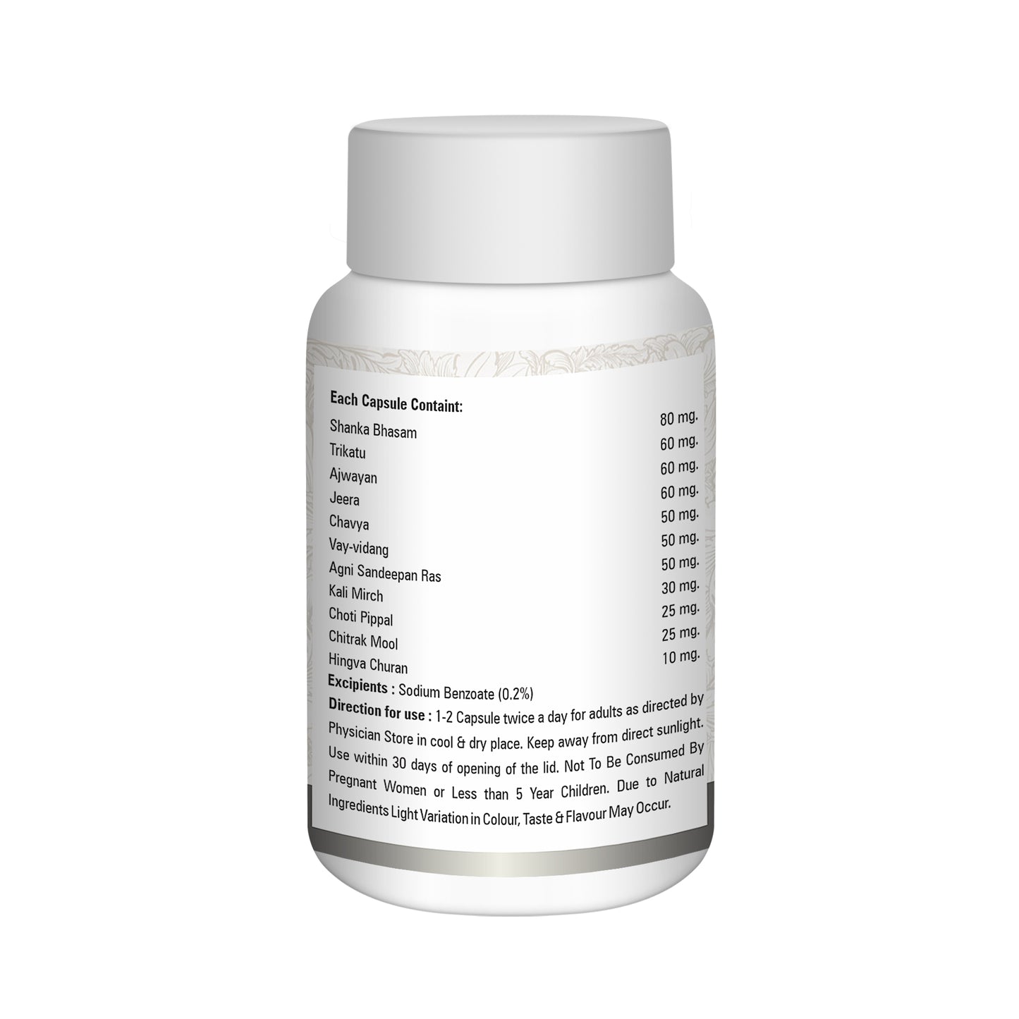 Divya Shri Trizoxytop Ayurvedic Capsules For Digestive Care | Digestive Enzymes Supplements | Digestive Capsules Ayurvedic | Digestive Care Capsule Pack Of 1 (60 Capsules)