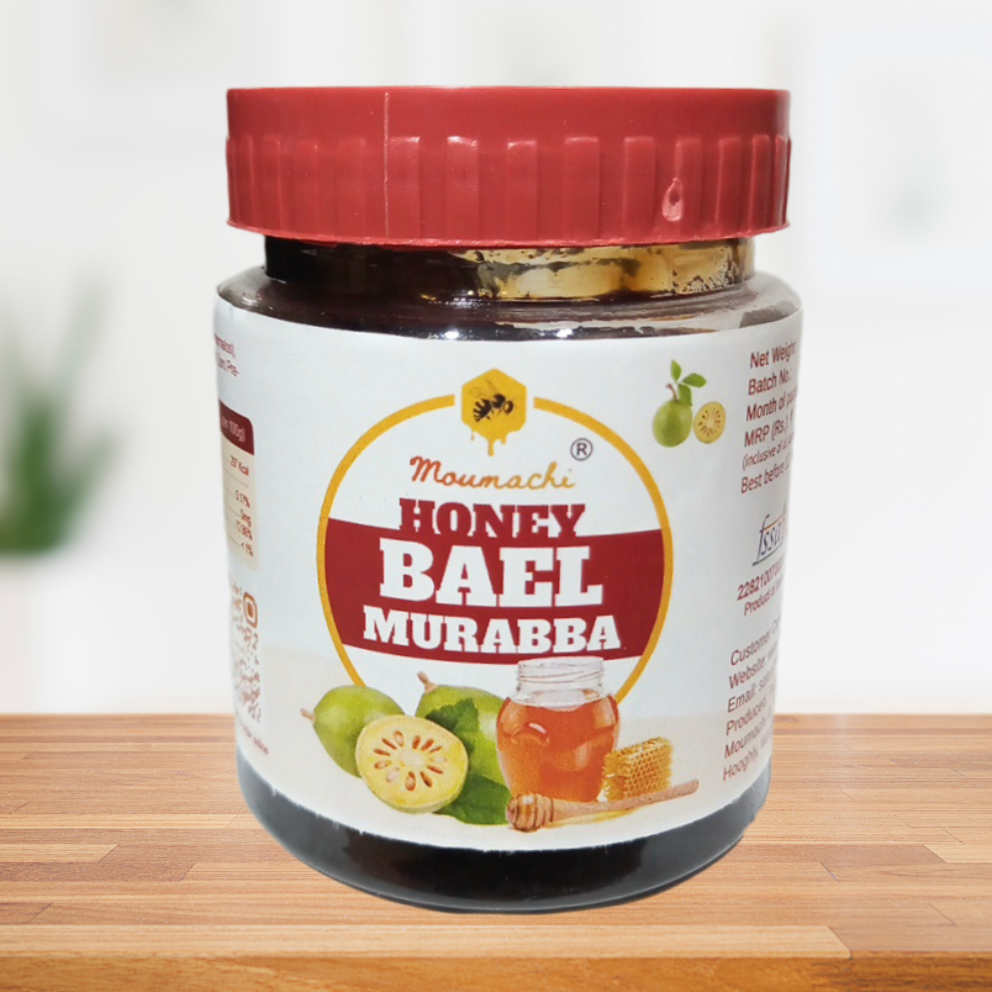 Moumachi Organic Honey Bael Murabba 400g (Pet jar)