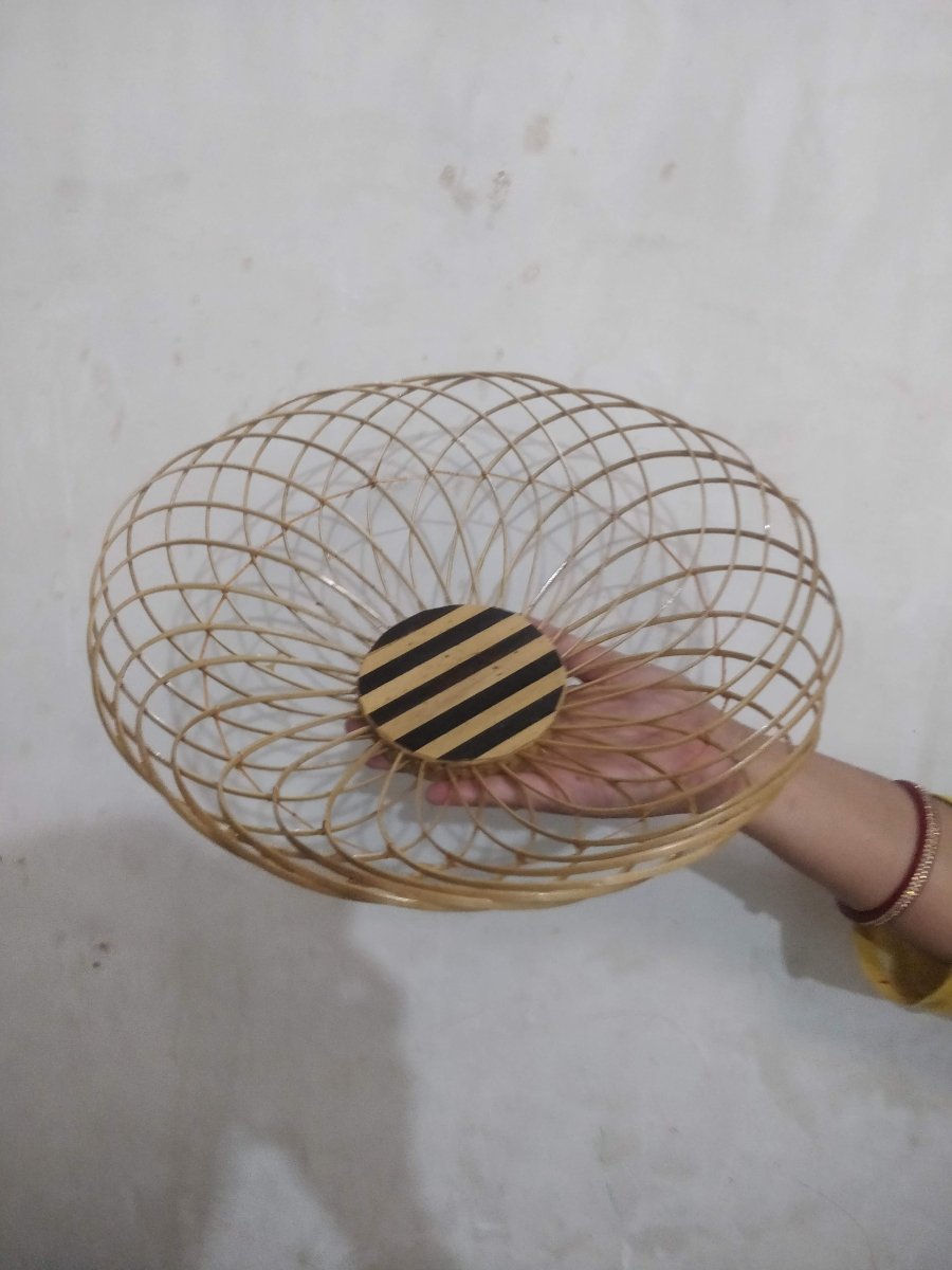 Bamboo Fruit Basket (Pack of 2) - Kreate- Baskets