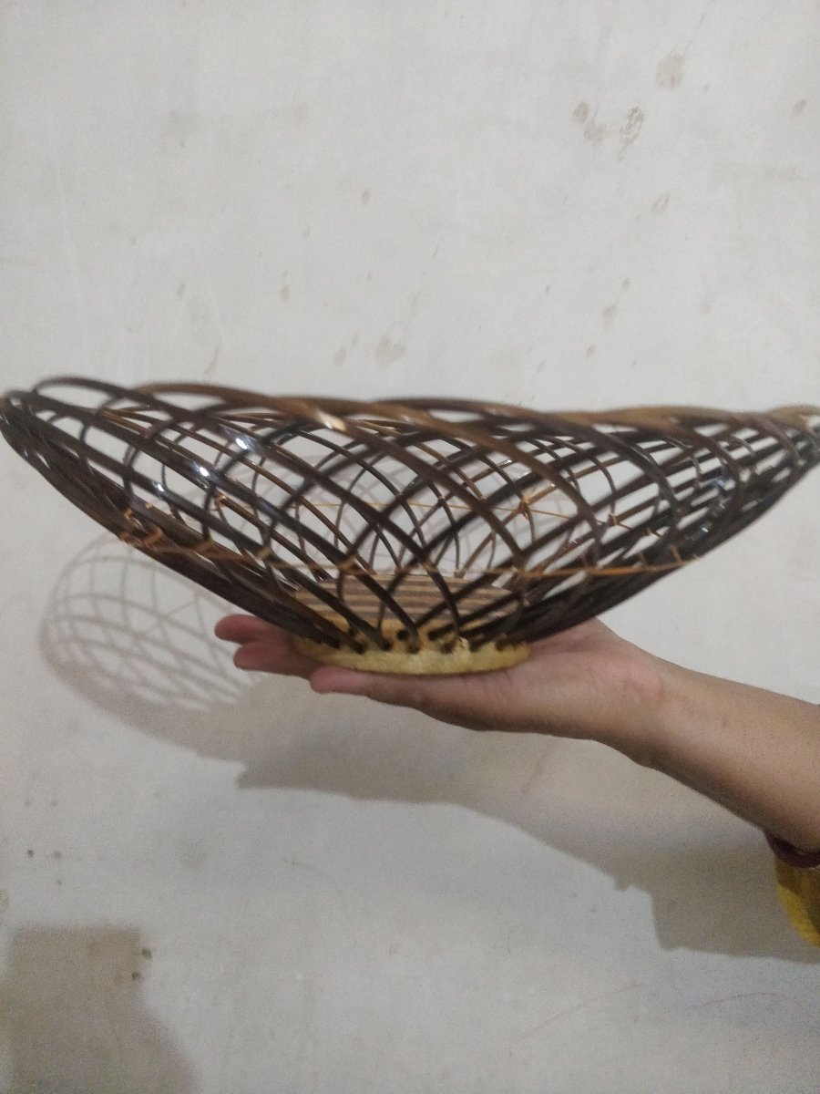 Bamboo Fruit Basket (Pack of 2) - Kreate- Baskets