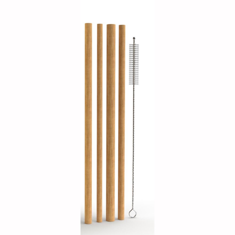 Bamboo Straw (Pack of 2) - Kreate- Serveware
