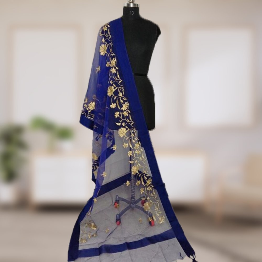 Banarasi Organza Dupatta - Kreate- Dupattas & Shawls