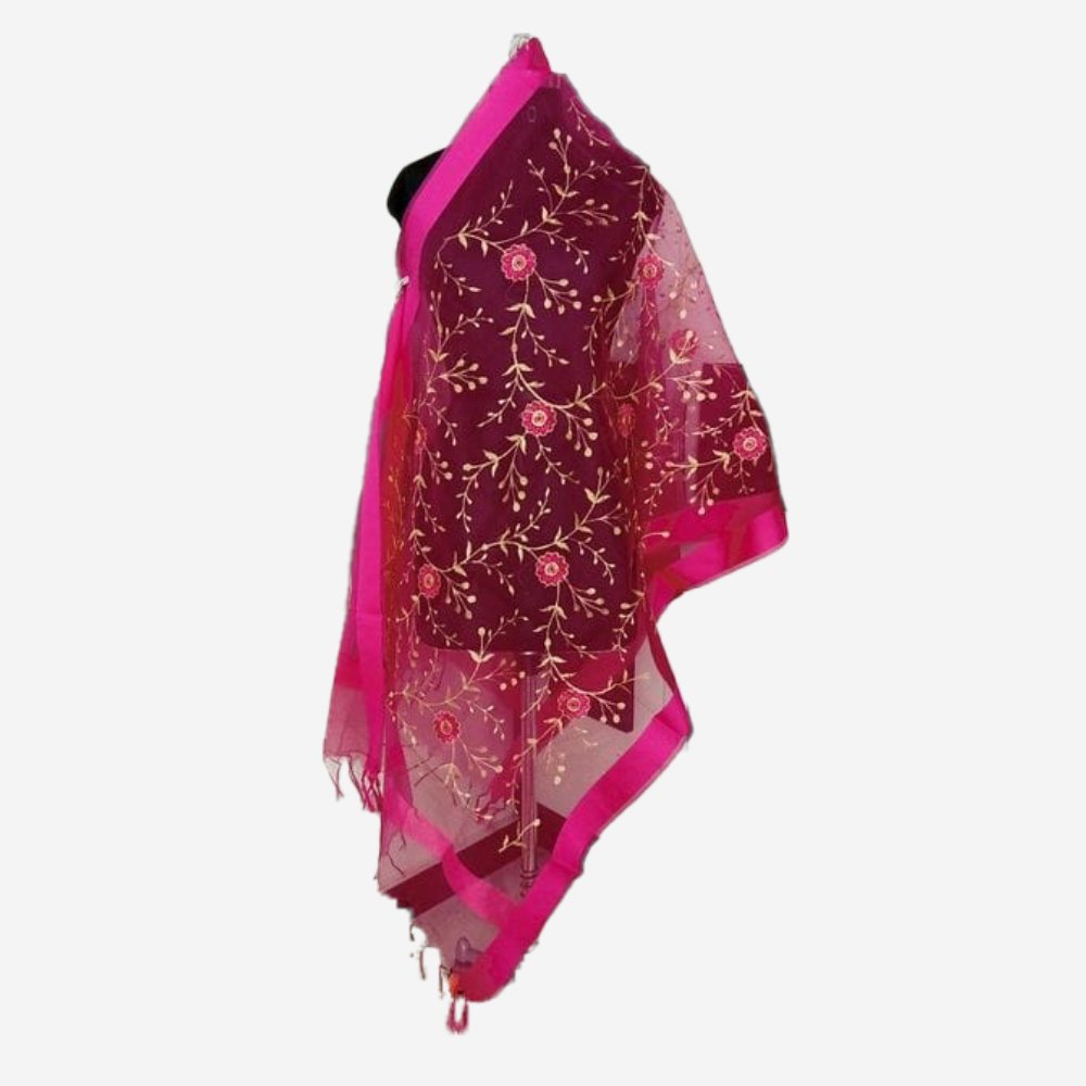 Banarasi Organza Dupatta - Kreate- Dupattas & Shawls