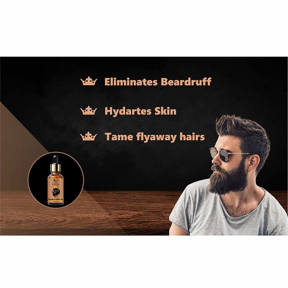 BBest Beard and Hair Oil (30ml) - Kreate- Men's Grooming