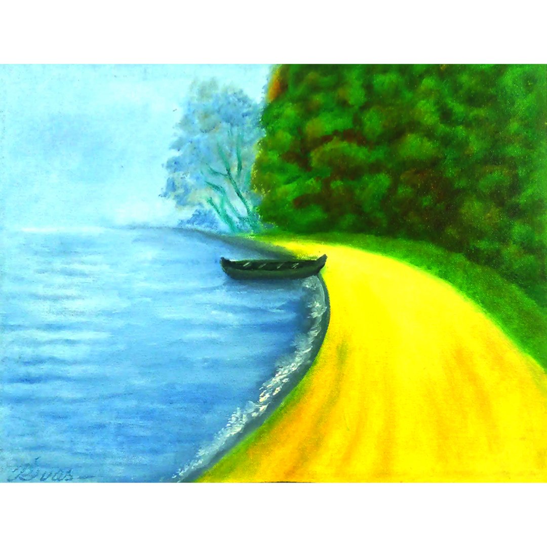 Beachside - Oil Painting - Kreate- Painting