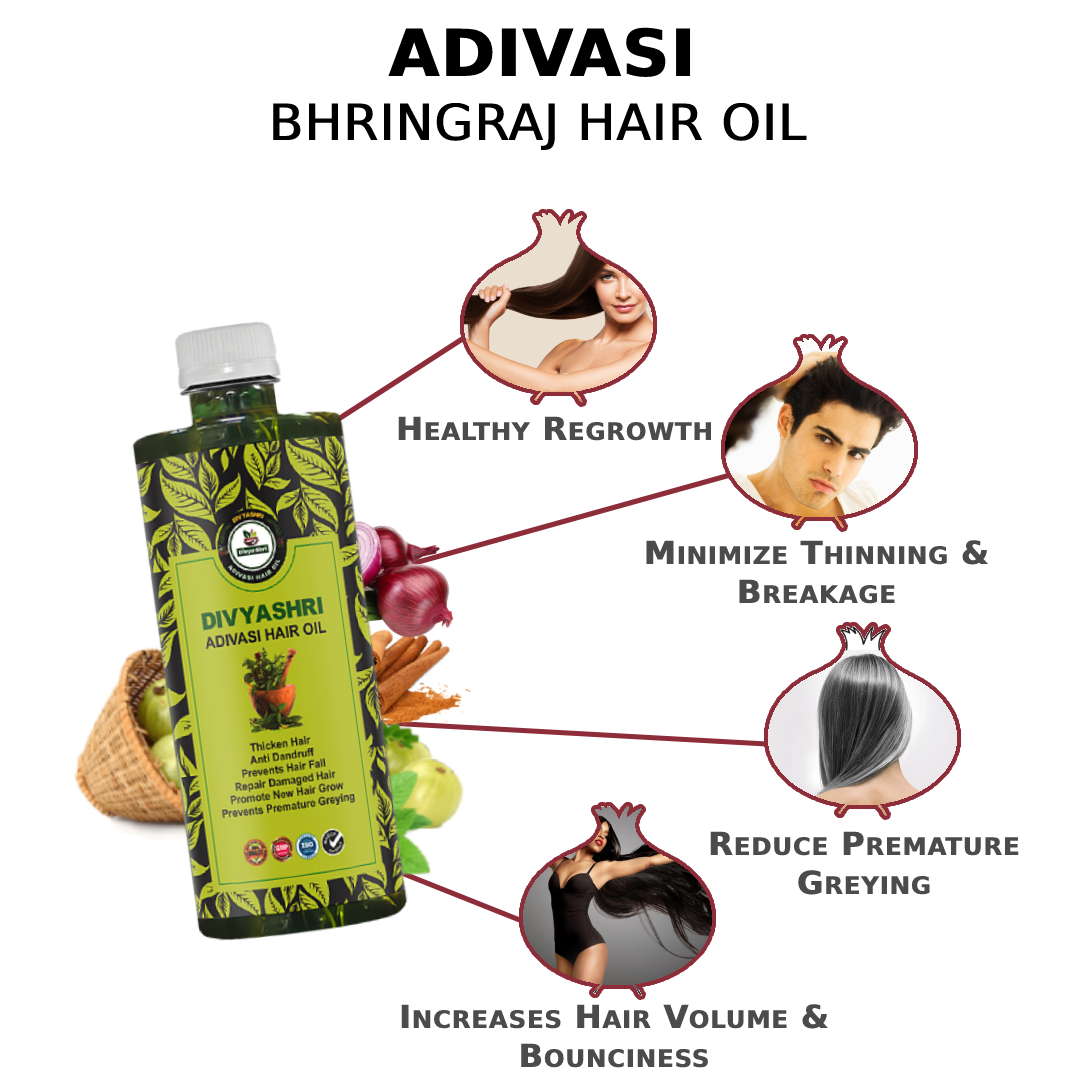 Divya Shri Vaidya Adivasi Hair Oil (500ml)