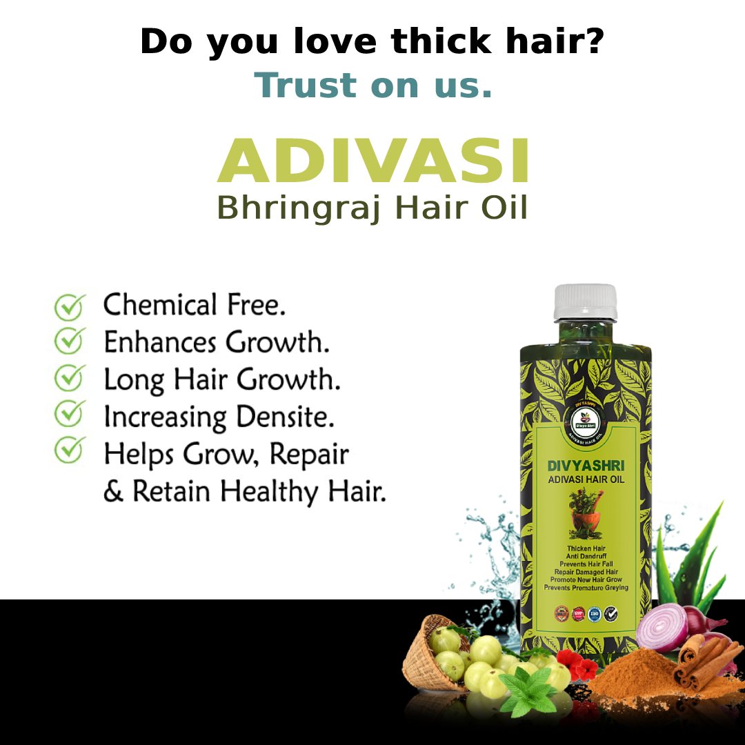 Divya Shri Vaidya Adivasi Hair Oil (500ml)
