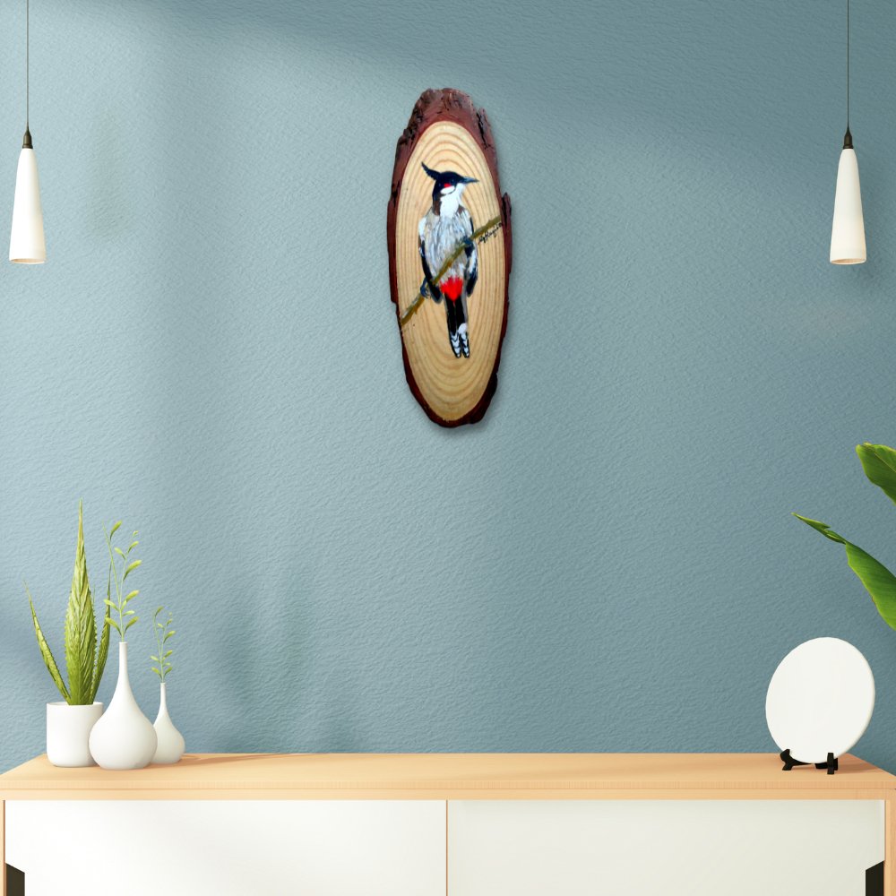 Birds of Yercaud Wood Painting - Kreate- Painting